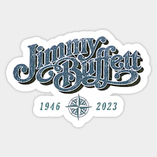 Jimmy Buffett Latitudes Blue Sticker